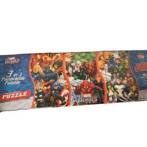 Cardinal Industries Marvel Heroes Avengers Set of 3 in 1 Panoramic Puzzles